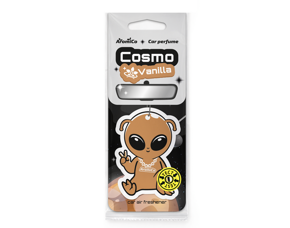 Ароматизатор повітря автомобільний картонний Aromico Cosmo Vanilla Аврора дешево