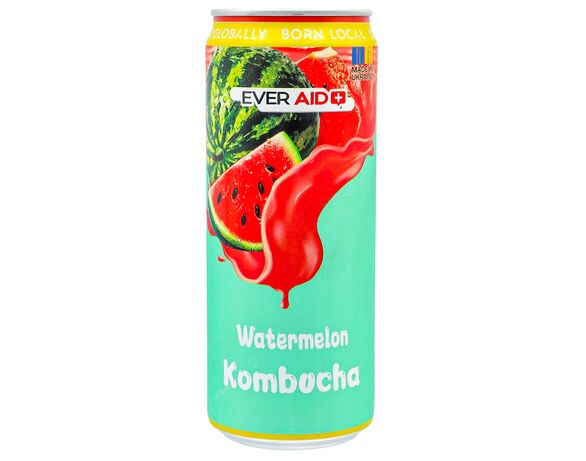 Напій безалкогольний EVER AID Комбуча Watermelon ж/б 330 мл Аврора дешево