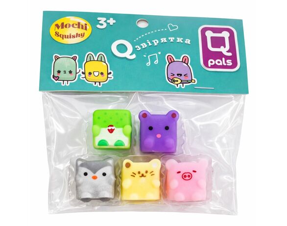 Набір іграшок-антистрес Monster Gum Mochi squishy Q звірятка Аврора картинка 2 каталог