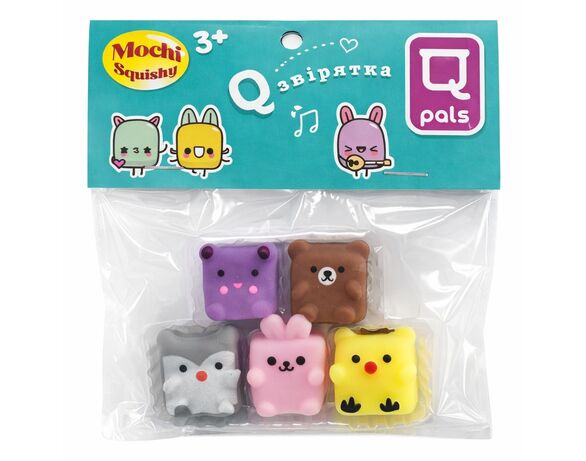 Набір іграшок-антистрес Monster Gum Mochi squishy Q звірятка Аврора картинка 3 недорого