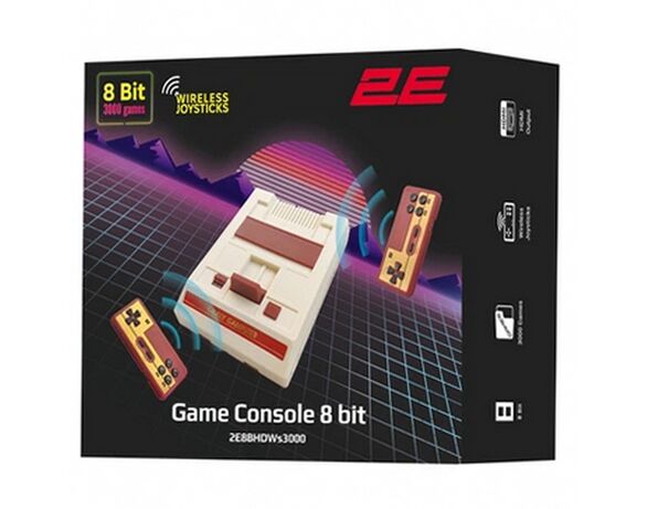 Комплект ігровий 2E 8bit HDMI WS3000: консоль, 2 джойстика в Аврорі