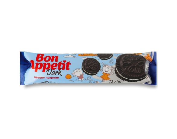 Печиво цукрове KBF BON APPETTIT Dark 72 г Аврора дешево
