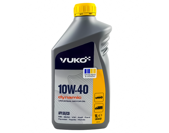 Олива для двигуна Yuko Dynamic API SG/CD 10W-40 1 л Аврора недорого