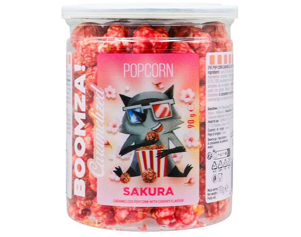 Попкорн карамелізований BOOMZA Sakura, ПЕТ 90 г Аврора відгуки