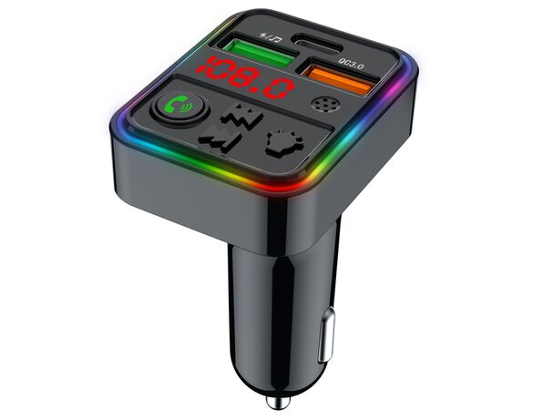 Трансмітер бездротовий автоматичний HAVIT FM821BT USB-A+USB-C чорний Аврора ціна