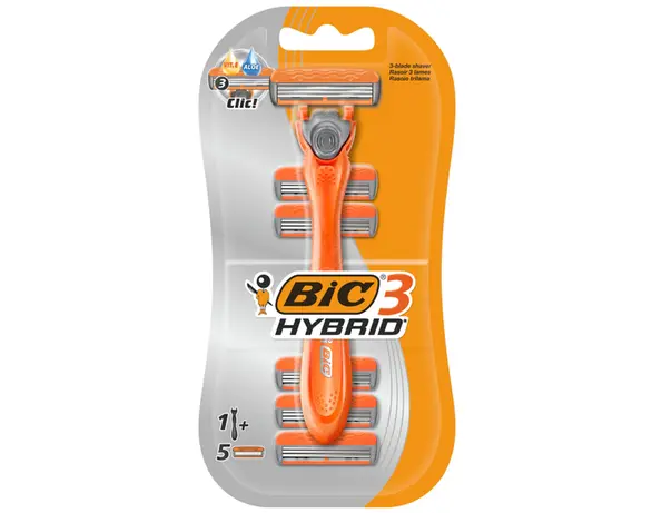 Набір бритва для гоління BIC Hybrid 3+5 змінних касет в інтернет-магазині Аврора