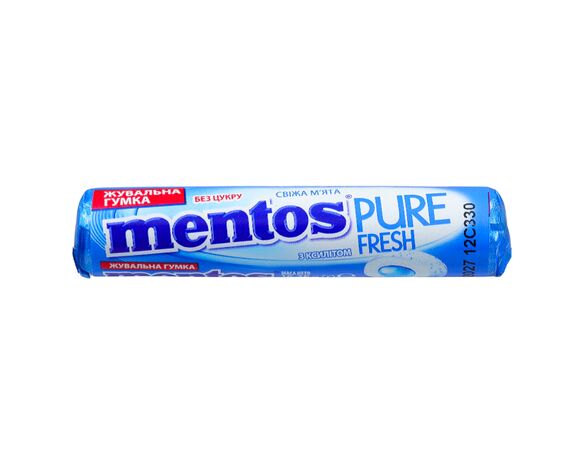 Гумка жувальна Mentos PUREFRESH М'ята 15,75 г Аврора вартість