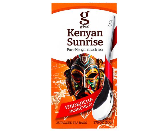 Чай чорний байховий g’tea! Kenyan Sunrise 2 г х 25 шт/пач. Аврора картинка 2 дешево