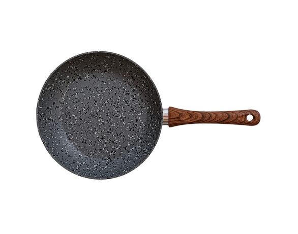 Сковорода алюмінієва антипригарна GUSTO GRANITE d=24 см Аврора картинка 2 купити
