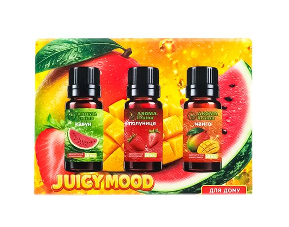 Набір олій ефірних Aroma kraina Juicy Mood 3 шт х 10 мл Аврора відгуки