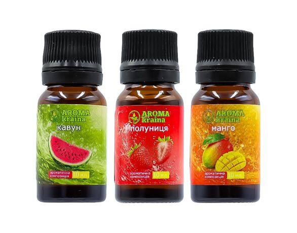 Набір олій ефірних Aroma kraina Juicy Mood 3 шт х 10 мл Аврора картинка 2 каталог