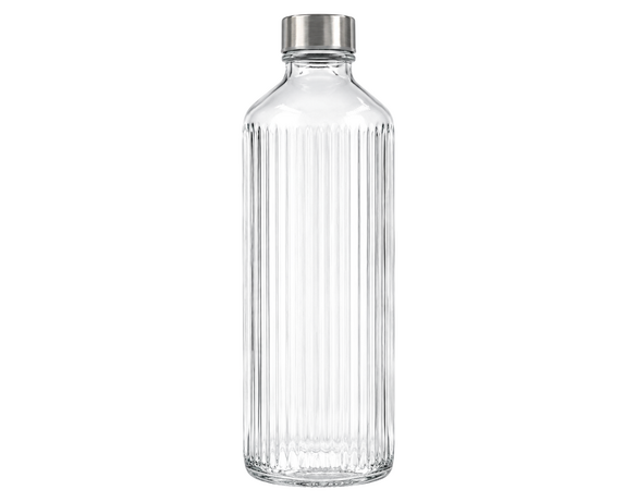 Пляшка для напоїв скляна з кришкою UNIGLASS VERTIS 1 л Аврора недорого