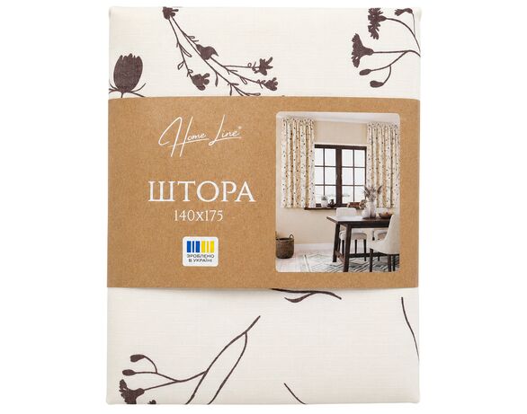 Штора для вікон текстильна Home Line 140х175 см Аврора купити