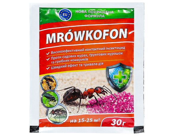 Засіб від мурах, грибних комариків MROWKOFON 30 г Аврора дешево