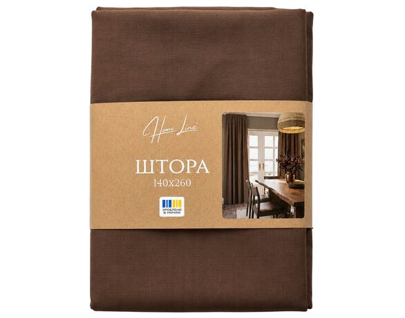 Штора для вікон текстильна Home Line мікс 140х260 см Аврора фото