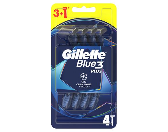Набір бритв для гоління одноразових GILLETTE Blue 3 Plus 4 шт/уп. Аврора недорого