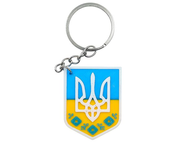 Брелок для ключів 3D ПАТРІОТИЧНИЙ в асортименті Аврора дешево