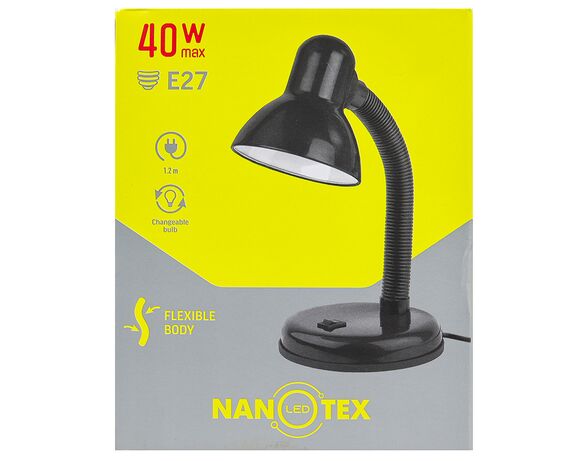 Лампа настільна мережева гнучка на підставці NANOTEX NAN-TF06E27 40 Вт Аврора картинка 6 дешево