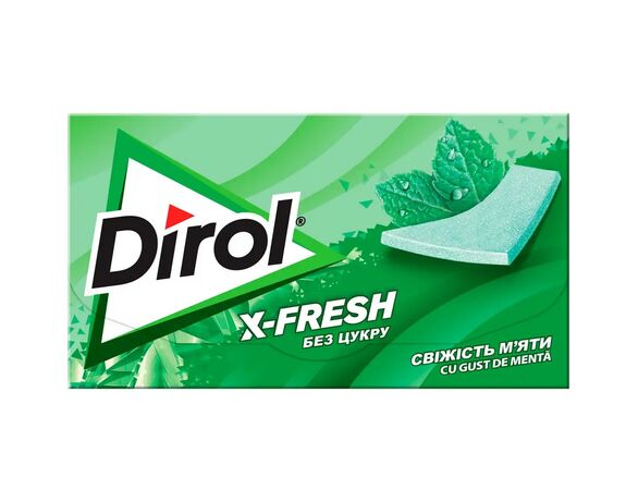 Гумка жувальна Dirol X-Fresh Cвіжість м'яти, пластинки 13,5 г Аврора фото