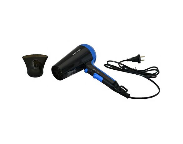 Фен для волосся GRUNHELM GHD-580 2 швидкості 2 режими чорно-синій 2100 Вт Аврора картинка 6 з доставкою