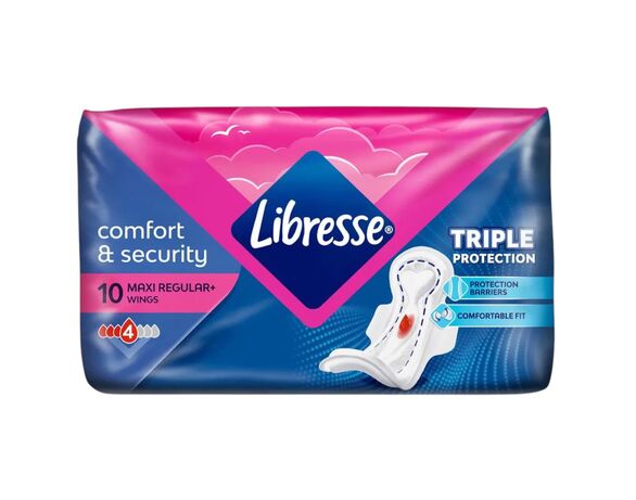 Прокладки гігієнічні Libresse Comfort Maxi Normal 10 шт/пач. Аврора каталог