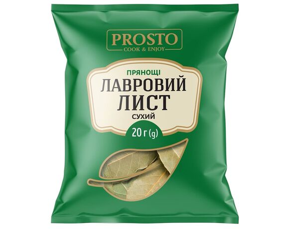 Лист лавровий сухий PROSTO 20 г Аврора купити