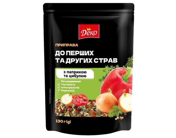 Приправа Деко До перших та других страв 130 г Аврора фото