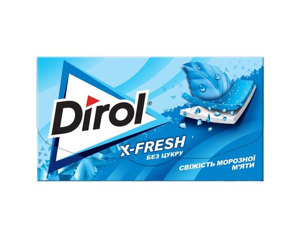 Гумка жувальна Dirol X-Fresh Свіжість морозної м'яти, пластини 13,5 г в інтернет-магазині Аврора