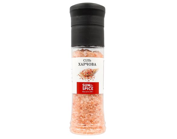 Сіль харчова SUNSPICE Гімалайська рожева млинок 380 г Аврора ціна