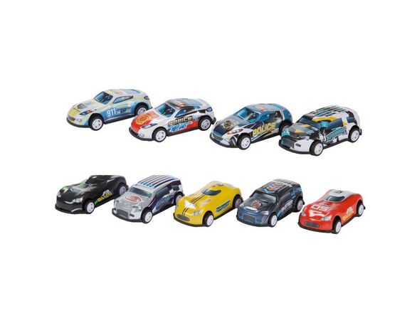 Набір машинок ігрових Toi-Toys Turbo Racers 9 шт Аврора картинка 2 з доставкою