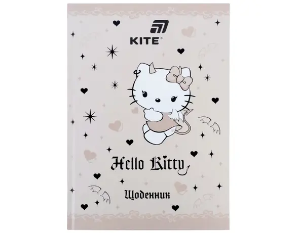 Щоденник шкільний тверда обкладинка KITE серія Hello Kitty арт.HK26-262-2 Аврора каталог