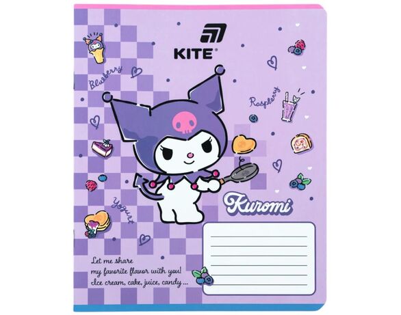 Зошит шкільний в клітинку KITE серія Kitty&Friends 12 аркушів арт.HK26-232 Аврора вартість
