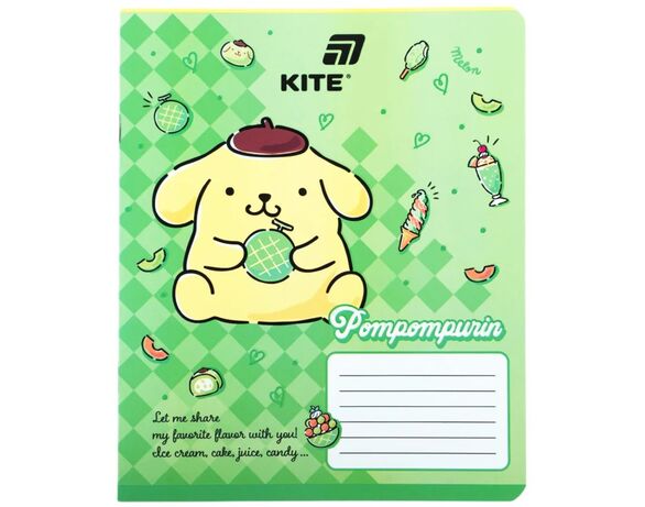 Зошит шкільний в клітинку KITE серія Kitty&Friends 12 аркушів арт.HK26-232 Аврора картинка 8 дешево