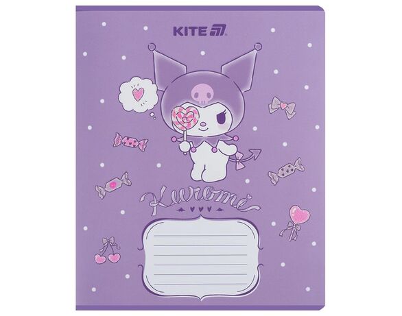 Зошит шкільний лінія KITE серія Kuromi 12 аркушів арт.HK25-234-2 Аврора купити