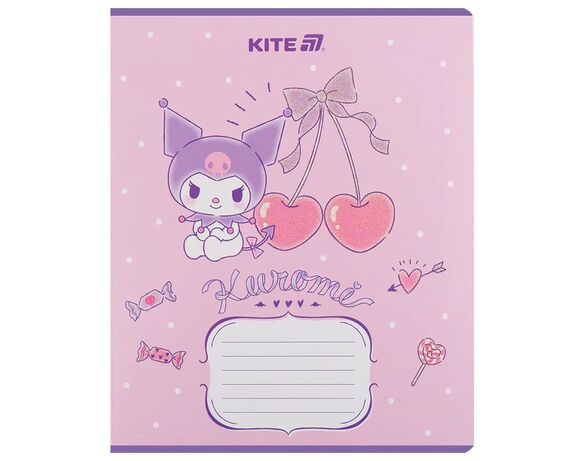 Зошит шкільний лінія KITE серія Kuromi 12 аркушів арт.HK25-234-2 картинка 5 в інтернет-магазині Аврора