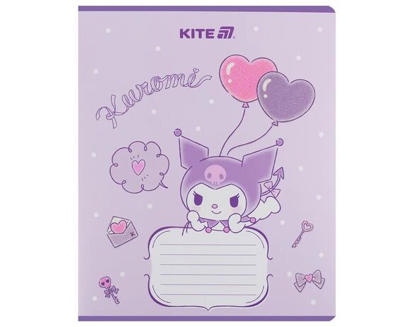 Зошит шкільний лінія KITE серія Kuromi 12 аркушів арт.HK25-234-2 Аврора картинка 6 недорого