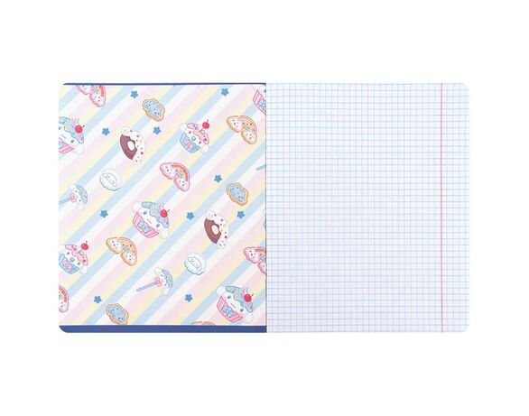 Зошит шкільний клітинка KITE серія Cinnamoroll 18 аркушів арт.CR26-236 Аврора картинка 3 фото