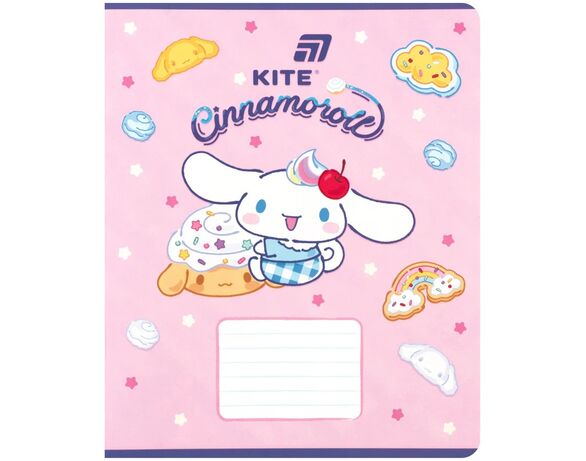 Зошит шкільний клітинка KITE серія Cinnamoroll 18 аркушів арт.CR26-236 картинка 5 в Аврорі