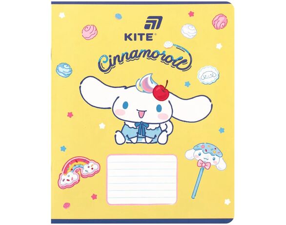 Зошит шкільний клітинка KITE серія Cinnamoroll 18 аркушів арт.CR26-236 Аврора картинка 6 недорого