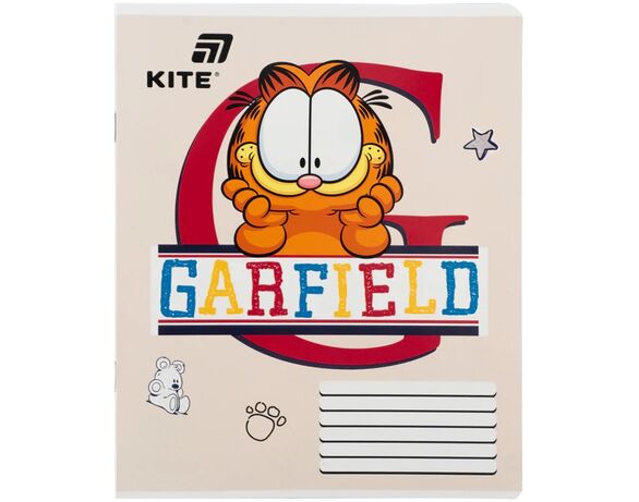 Зошит шкільний клітинка KITE серія Garfield 18 аркушів арт.GF26-236 Аврора недорого
