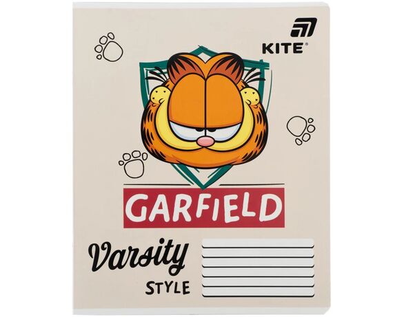 Зошит шкільний клітинка KITE серія Garfield 18 аркушів арт.GF26-236 Аврора картинка 8 з доставкою