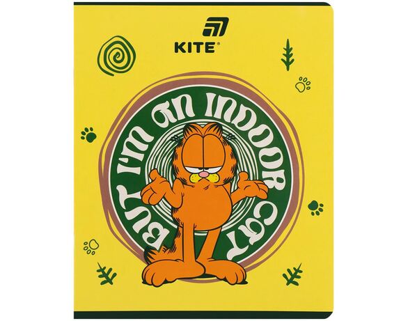 Зошит шкільний клітинка KITE серія Garfield 48 аркушів арт.GF26-259 Аврора картинка 7 дешево