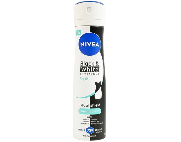 Антиперспірант жіночий NIVEA DEO B&W Невидима свіжість спрей 150 мл Аврора фото