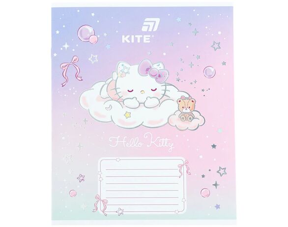 Зошит шкільний коса лінія KITE серія Hello Kitty 12 аркушів арт.HK26-235-1 в Аврорі
