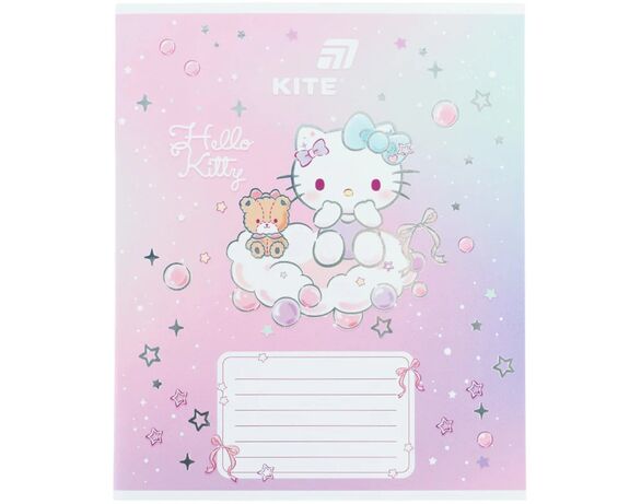 Зошит шкільний коса лінія KITE серія Hello Kitty 12 аркушів арт.HK26-235-1 Аврора картинка 7 фото