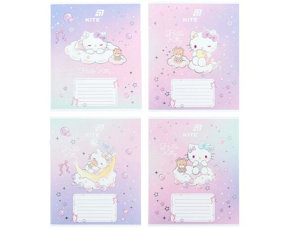 Зошит шкільний коса лінія KITE серія Hello Kitty 12 аркушів арт.HK26-235-1 картинка 8 в інтернет-магазині Аврора