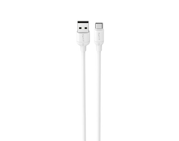 Кабель USB-USB-C HAVIT CB674 білий 1м Аврора картинка 3 ціна