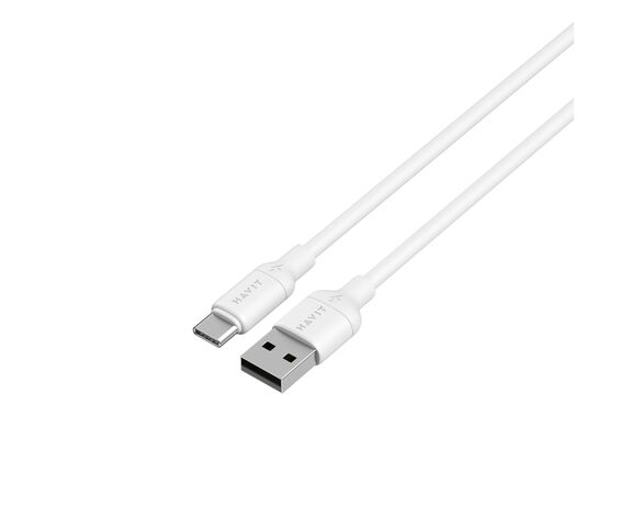 Кабель USB-USB-C HAVIT CB674 білий 1м Аврора картинка 4 відгуки