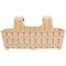 Горщик для квітів на перила 26х26x50 см пластиковий Violet House  BAMBOO 26х26x50 см - Бежевий