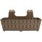 Горщик для квітів на перила 26х26x50 см пластиковий Violet House  BAMBOO 26х26x50 см - Коричневий